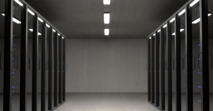 Big Data - Black Server Racks on a Room