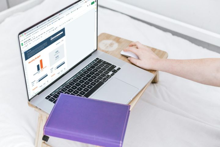 Administrator - a person using a laptop computer on a bed